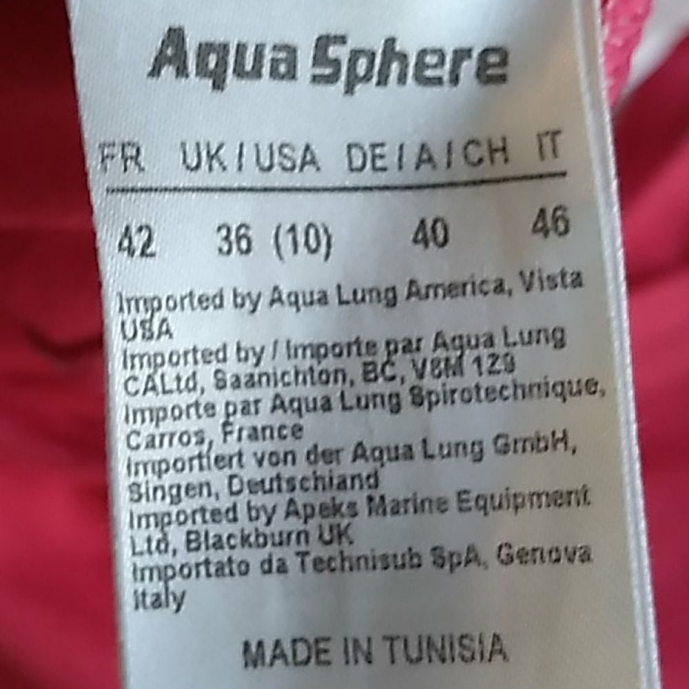 Aqua Sphere Infinity Pink Bathibg Suit. NWT - Picture 12 of 12